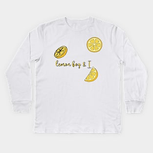 lemon boy Kids Long Sleeve T-Shirt